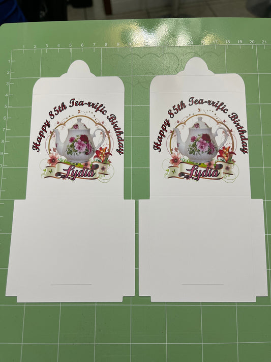 Customized Tea Bag Holder, Personalized Tea Bags Holder for Tea Party Decoration