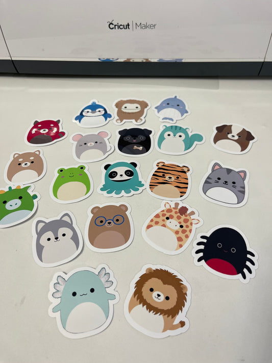 Squishmallow Stickers Package for Boys, aesthetic gifts for kid's party, vinyl stickers for laptop and notebook (24 pieces)