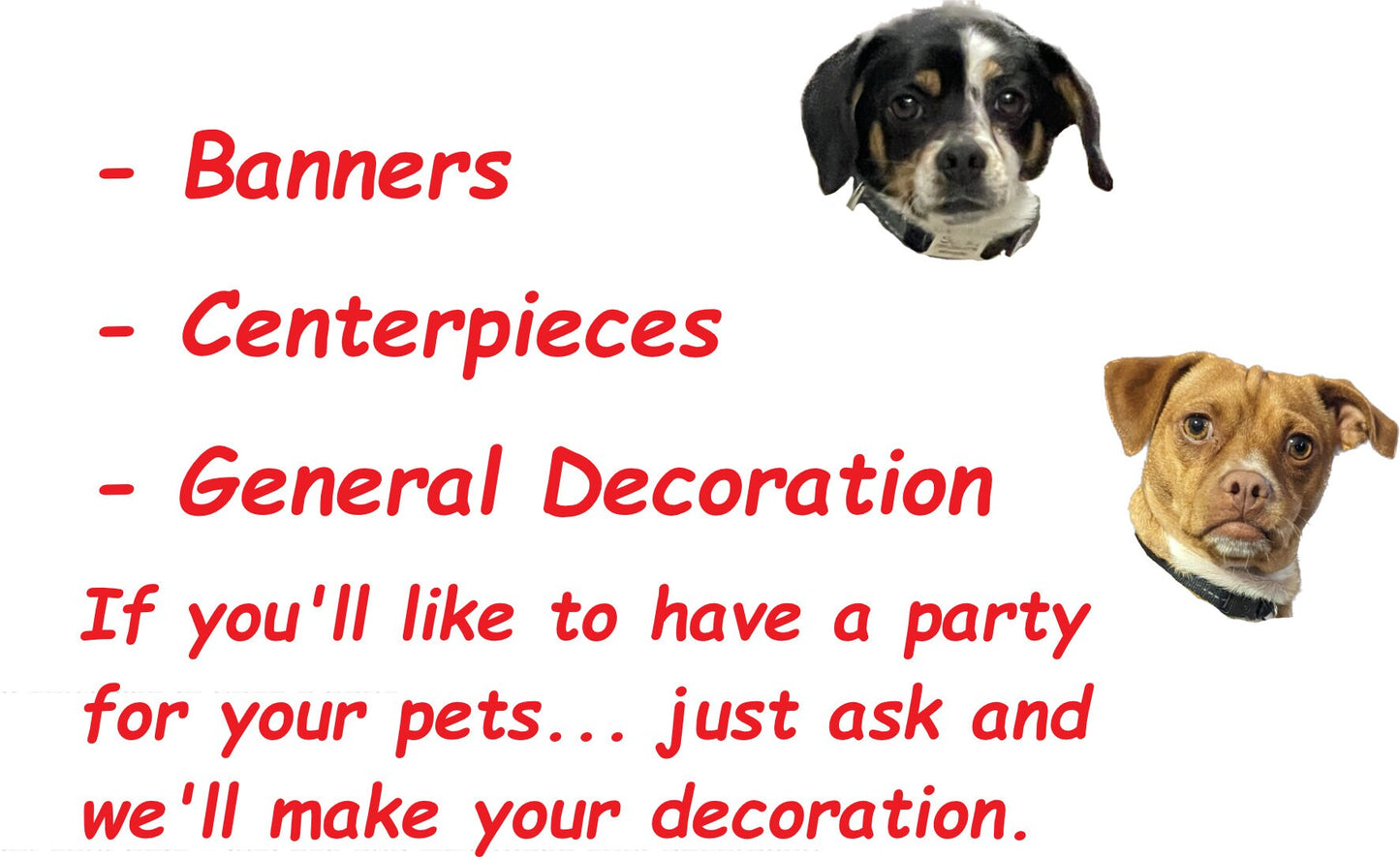 Custom Pets Head Birthday Banner, Custom Birthday Photo Banner, Pets Face Banner, Personalized Birthday Banner Stylenya