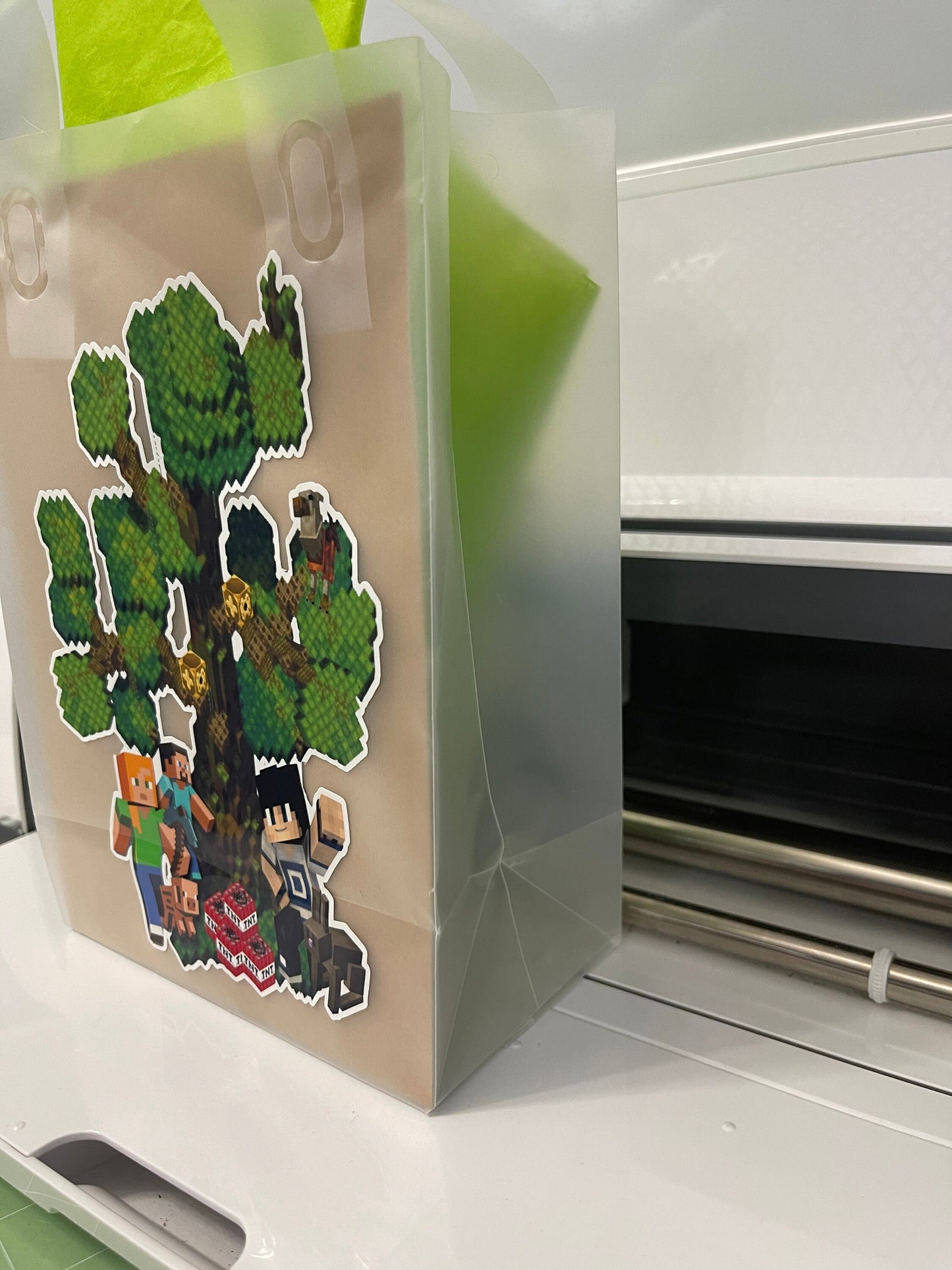 Gamer Boy Style MineC Favor Bag Decoration, Gamer Boy Style MineC Happy Birthday Party Decoration