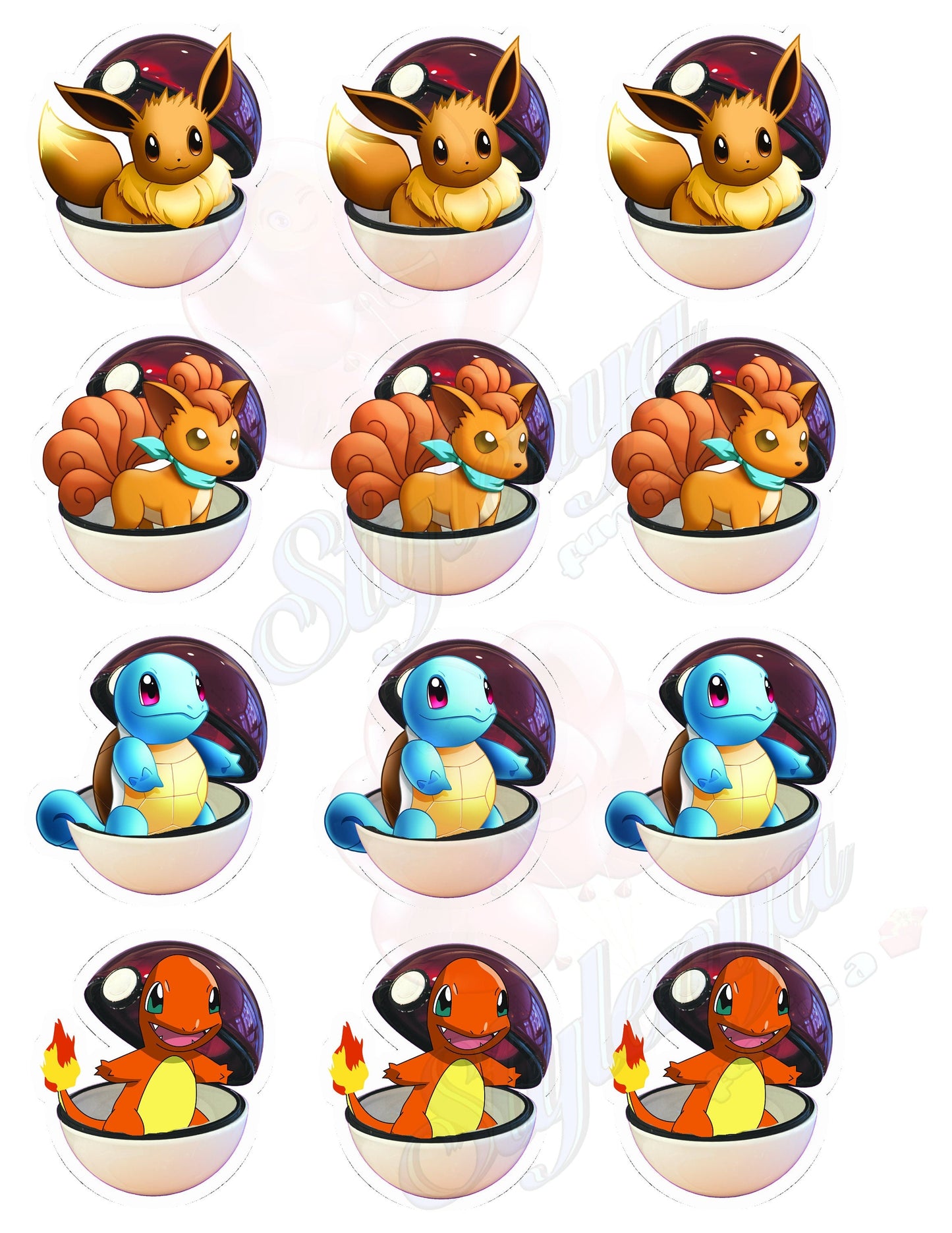 Amazing Pets Happy Birthday Cupcake Toppers (package of 12) Digital Version, Printable Stylenya