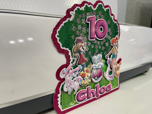 Amazing Pets for Girls Cake Topper 3D Decoration, Girls Happy Birthday Party Decoration, Customize Amazing Pets for Girls Party Decoration