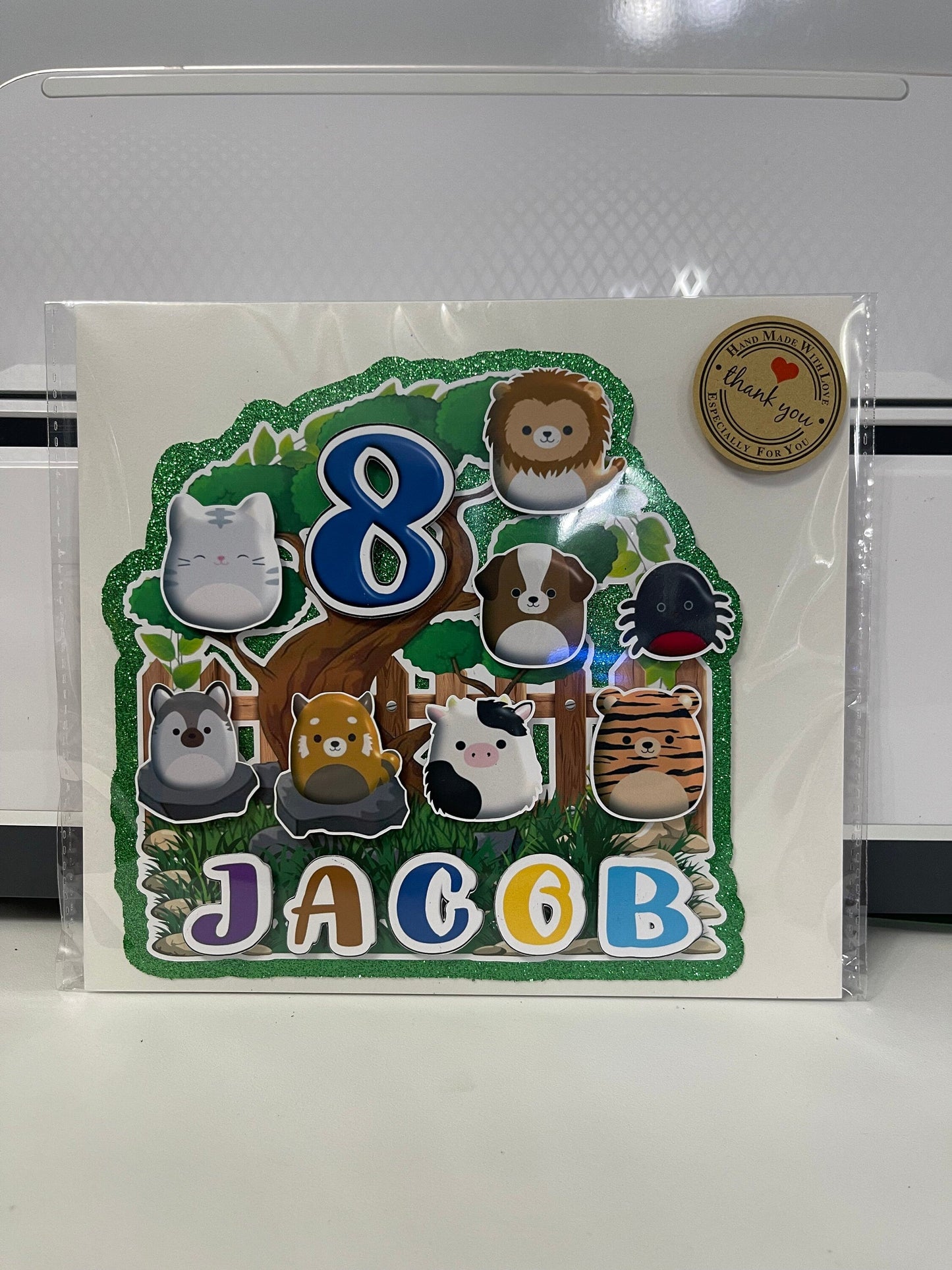 Squishmallow Cake Topper for Boys, Personalized Cake Topper, Amazing Squishmallow Decoration for Boys Party Stylenya