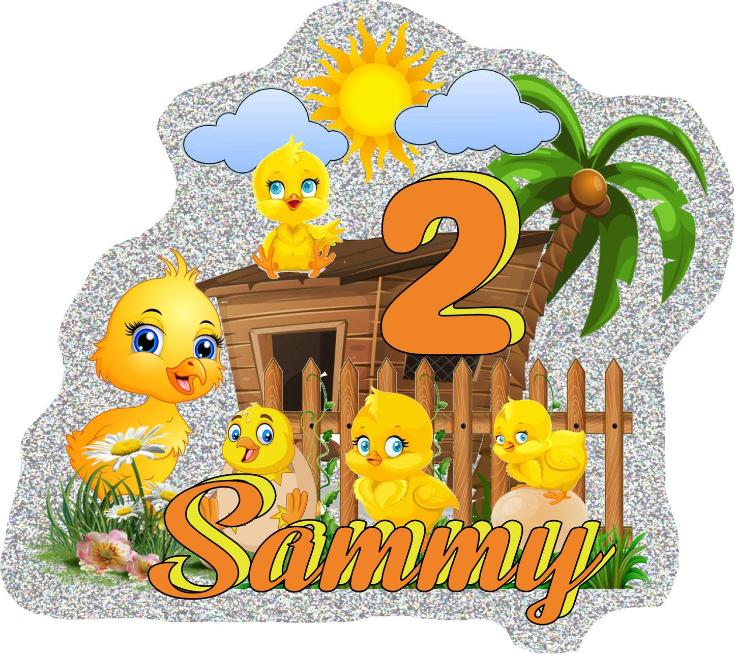 Cute Chickens Cake Toppers, Chickens Party Decoration, Little Chickens Party, Chickens Cake Toppers Decoration, Custom Chickens Cake Topper Stylenya