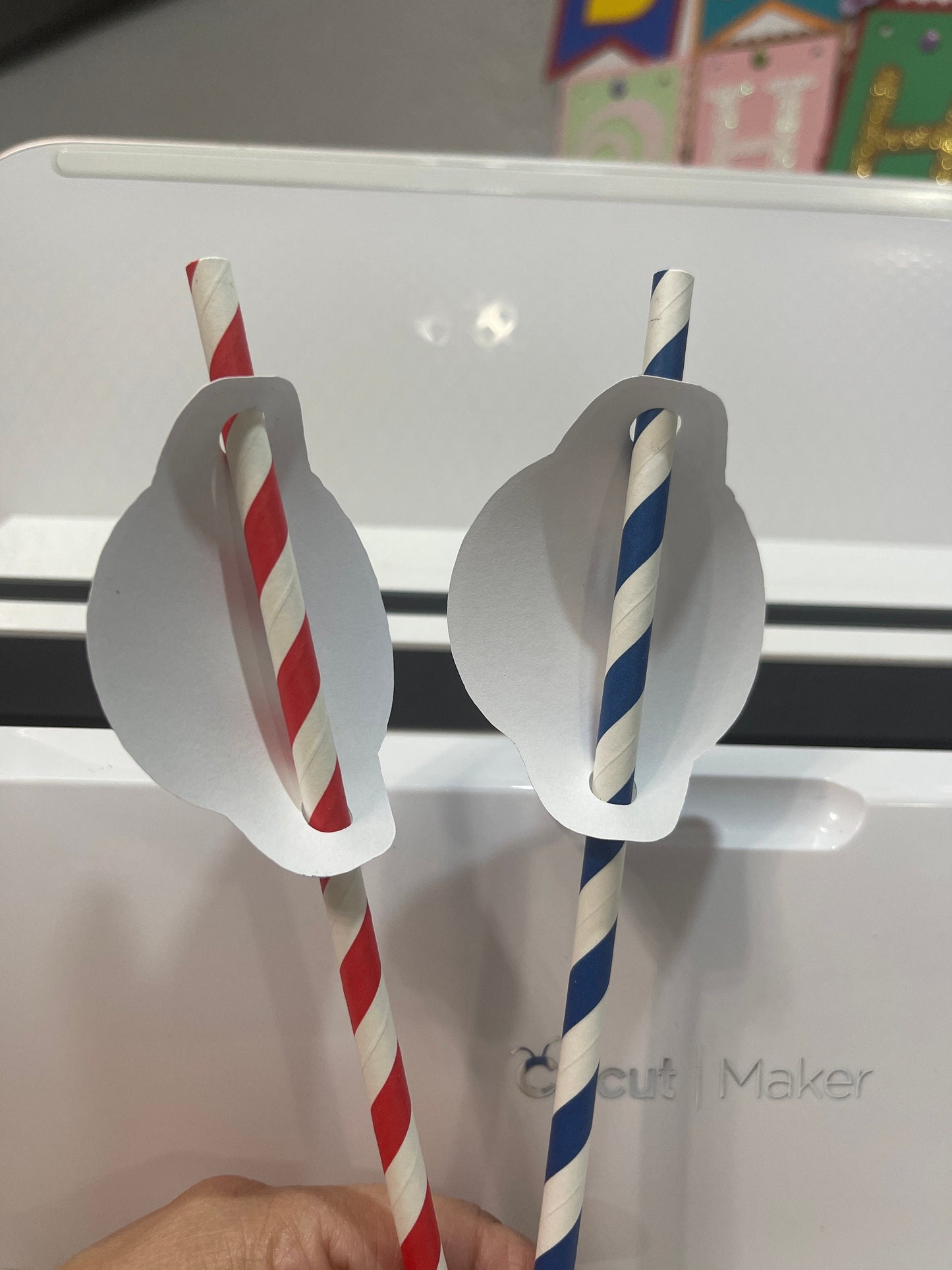 Custom Birthday Straws Holder, Custom Birthday Photo Decorations, Face Straws Holder, Personalized Birthday Decorations (package of 12)