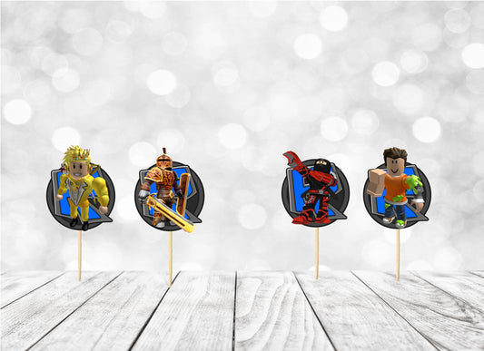 Cupcake Topper for Gamers Boys, Gamers Party Decoration