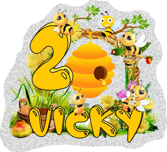 Cute Bees Cake Toppers, Bees Party Decoration, Little Bees Party, Bees Cake Toppers Decoration, Custom Bees Cake Topper Stylenya