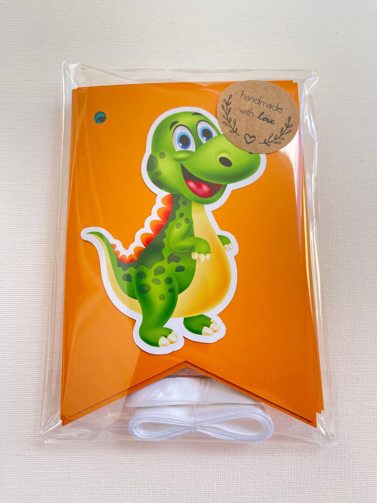 Dino Baby Boy Happy Birthday Banner Stylenya