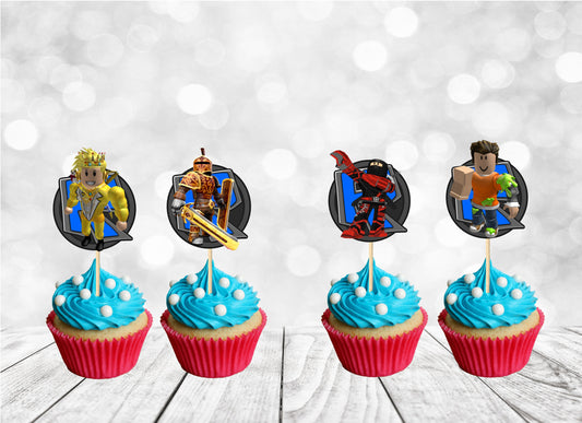 Cupcake Topper for Gamers Boys, Gamers Party Decoration