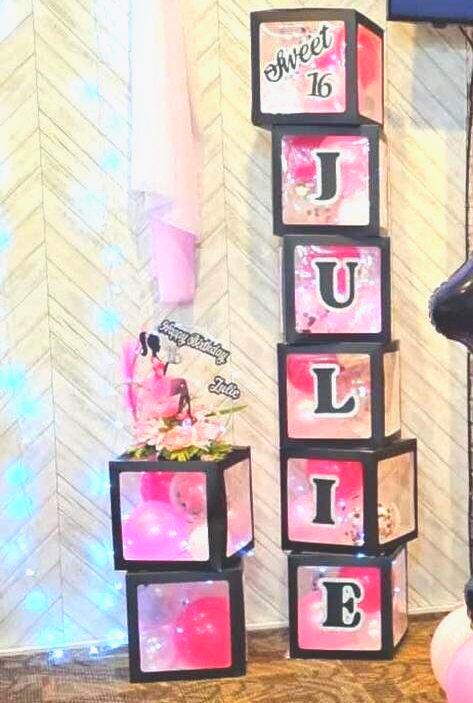 Beautiful Letters for your decorations, Custom Letters to decorate your boxes, Customized Message for your decorations.