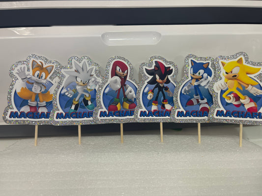 Blue Boy Cupcake Toppers, Blue Boy Party Decoration (Package of 12)
