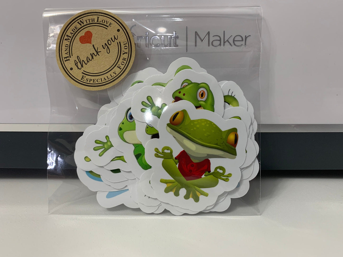 Cute Frogs Stickers Package, vinyl stickers for any smooth surfaces including laptop and notebook: (20 pieces) Stylenya