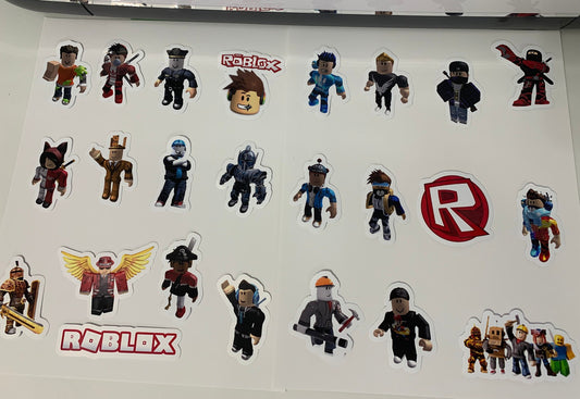 Gamers Boys Stickers Package, aesthetic gifts for kids party, vinyl stickers for laptop and notebook: (24 pieces)