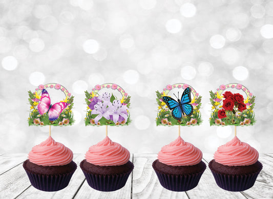 Floral Cupcake Topper