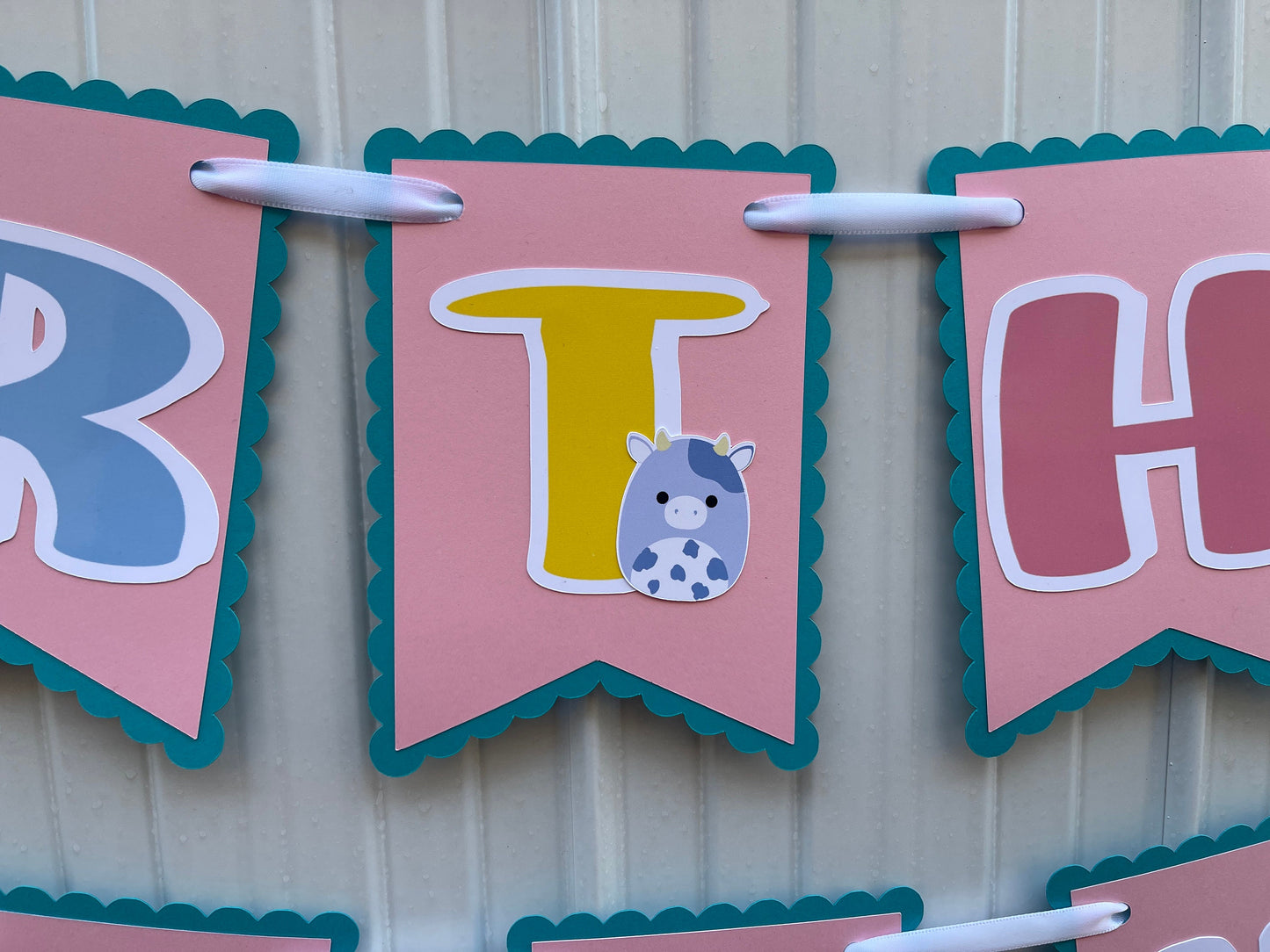 Squishmallow Happy Birthday Banner, Squishmallow Girls Party Decoration, Custom Happy Birthday Banner
