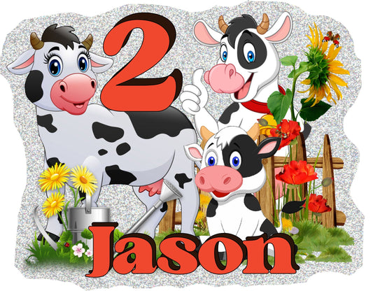 Cute Cows Cake Toppers, Cows Party Decoration, Little Cows Party, Cows Cake Toppers Decoration, Custom Cows Cake Topper Stylenya