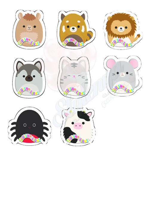 Squishmallow for Boys Cupcake Toppers (package of 20) Digital and Printable Version