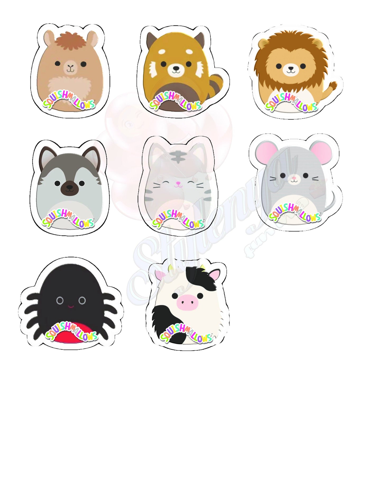 Squishmallow for Boys Cupcake Toppers (package of 20) Digital and Printable Version Stylenya