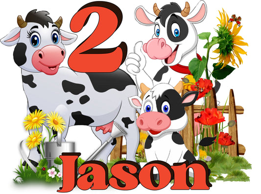 Cute Cows Cake Toppers, Cows Party Decoration, Little Cows Party, Cows Cake Toppers Decoration, Custom Cows Cake Topper