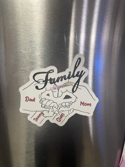 Fridge Magnets Custom Photo Prints, Magnetic Anniversary Gift, Custom Family Magnet, Family Calendar, Custom Magnet Gift