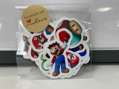 Racers/Gamers Stickers Package, aesthetic gifts for kid's party, vinyl stickers for laptop and notebook: (24 pieces)