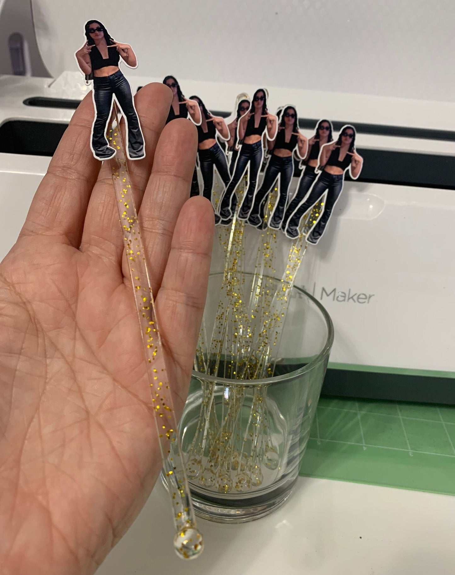 Funny Drink Stirrers Personalized Face Custom Party Decorations. Funny Stirrers Drink Decor (Package of 12)