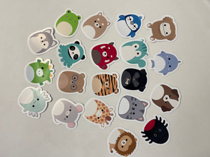 Paquete de pegatinas de Squishmallow para niños, regalos estéticos para fiestas infantiles, pegatinas de vinilo para portátiles y notebooks (24 piezas)