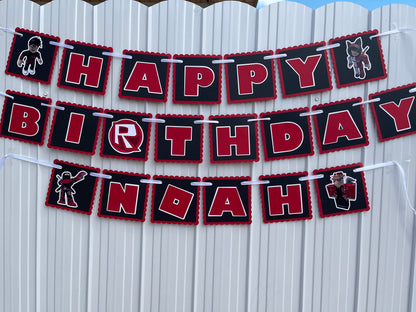 Happy Birthday Banner for Gamers Boys