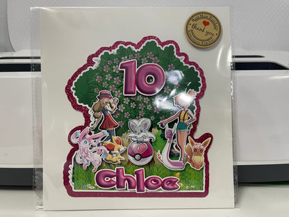 Amazing Pets for Girls Cake Topper 3D Decoration, Girls Happy Birthday Party Decoration, Customize Amazing Pets for Girls Party Decoration