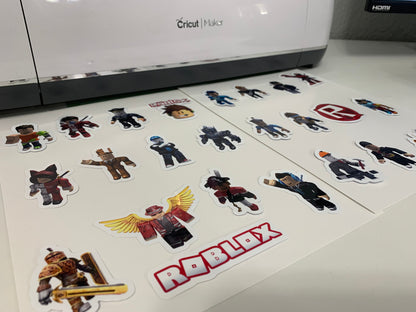 Gamers Boys Stickers Package, aesthetic gifts for kids party, vinyl stickers for laptop and notebook: (24 pieces)