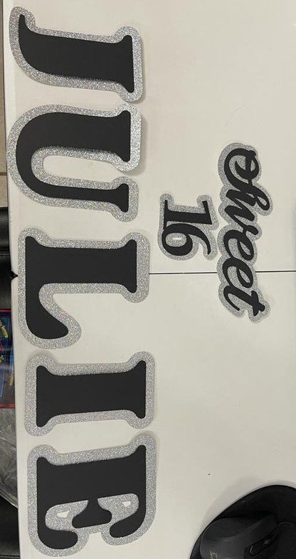Beautiful Letters for your decorations, Custom Letters to decorate your boxes, Customized Message for your decorations.