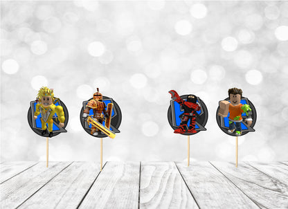 Cupcake Topper for Gamers Boys, Gamers Party Decoration