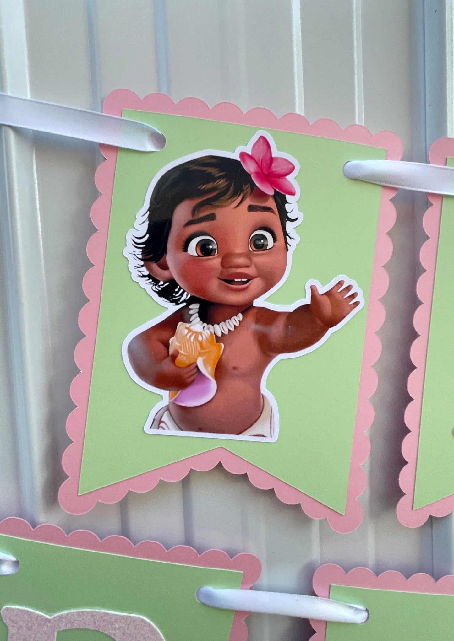Baby Island Girl Happy Birthday Banner