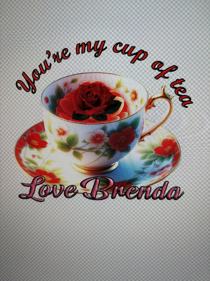 Customized Tea Bag Holder, Personalized Tea Bags Holder for Tea Party Decoration