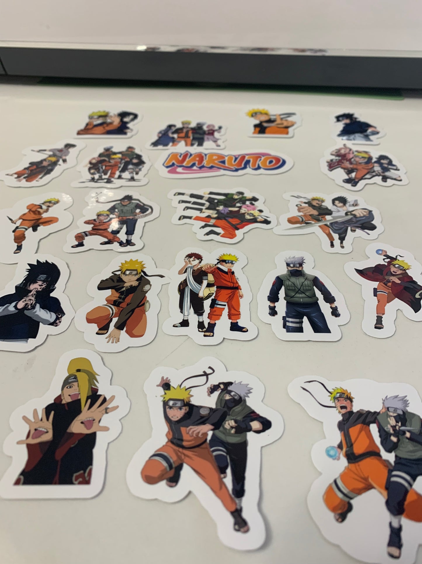 Anime Naruto Stickers Package, aesthetic gifts for kid's party, vinyl stickers for laptop and notebook (24 pieces)