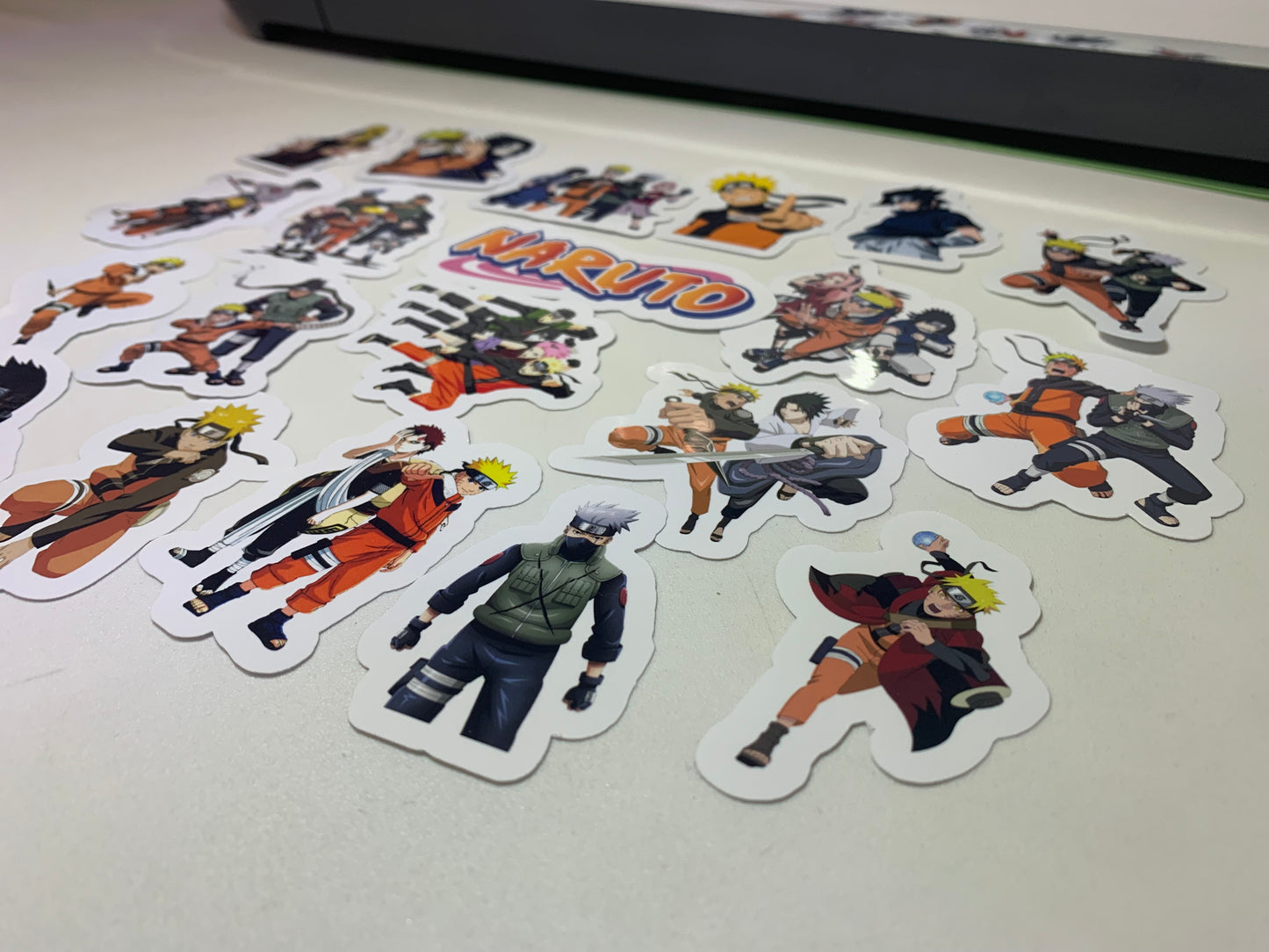 Anime Naruto Stickers Package, aesthetic gifts for kid's party, vinyl stickers for laptop and notebook (24 pieces)