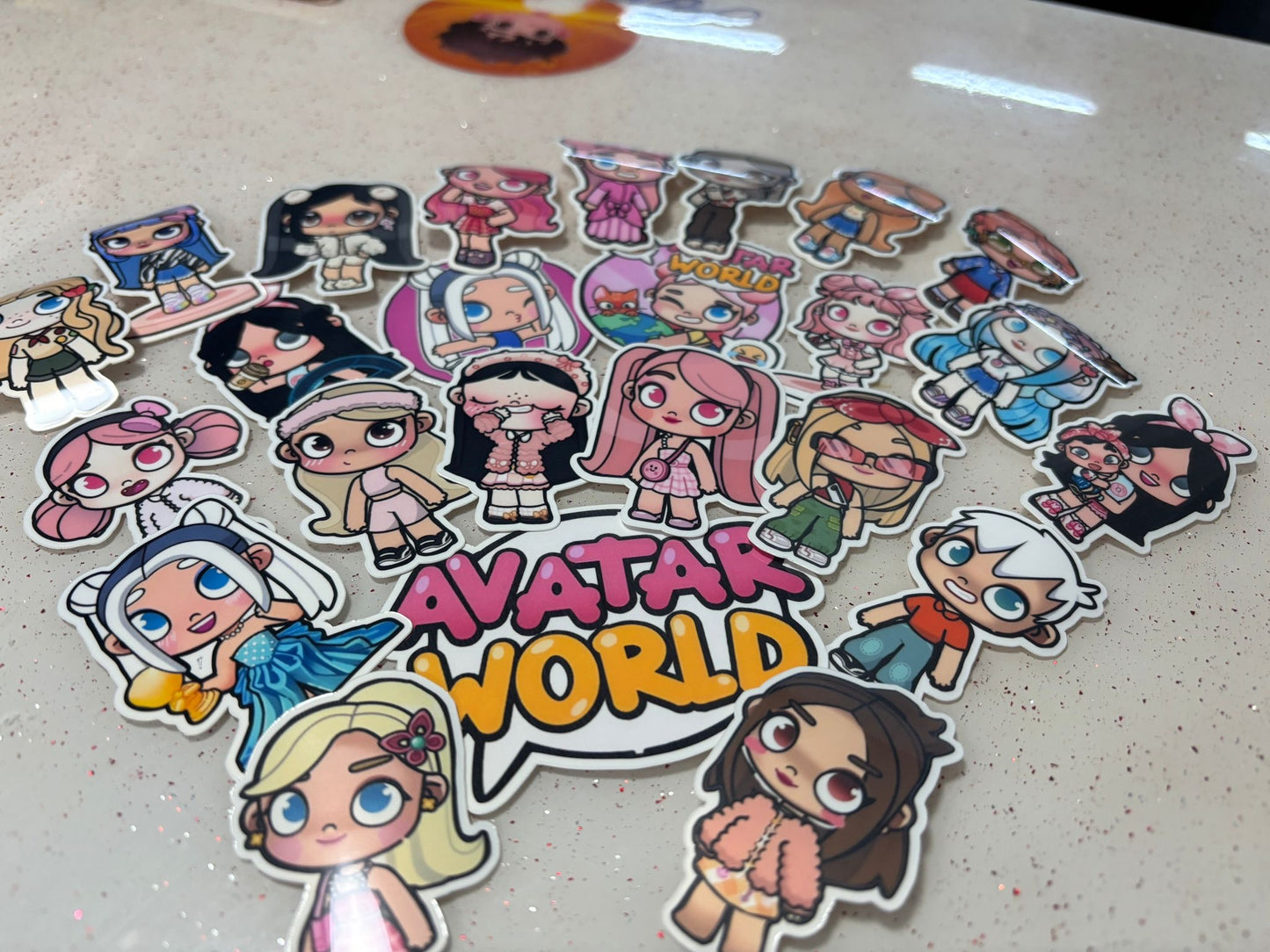 Avatar World Stickers Package for Girls, aesthetic gifts for kid's party, vinyl stickers for laptop and notebook (24 pieces)