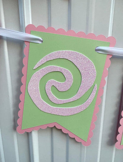 Baby Island Girl Happy Birthday Banner