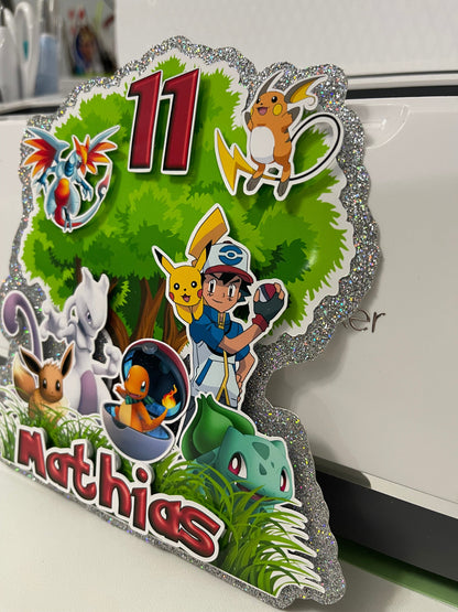 Amazing Pets for Boys Cake Topper 3D Decoration, Boys Happy Birthday Party Decoration, Customize Amazing Pets for Boys Party Decoration