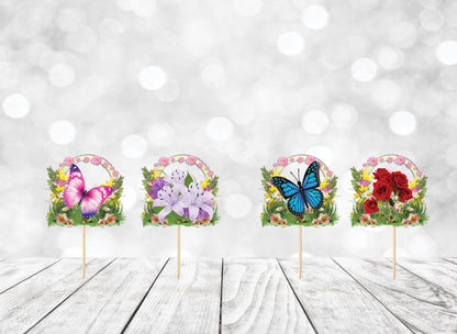 Floral Cupcake Topper