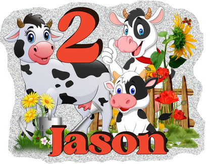 Cute Cows Cake Toppers, Cows Party Decoration, Little Cows Party, Cows Cake Toppers Decoration, Custom Cows Cake Topper