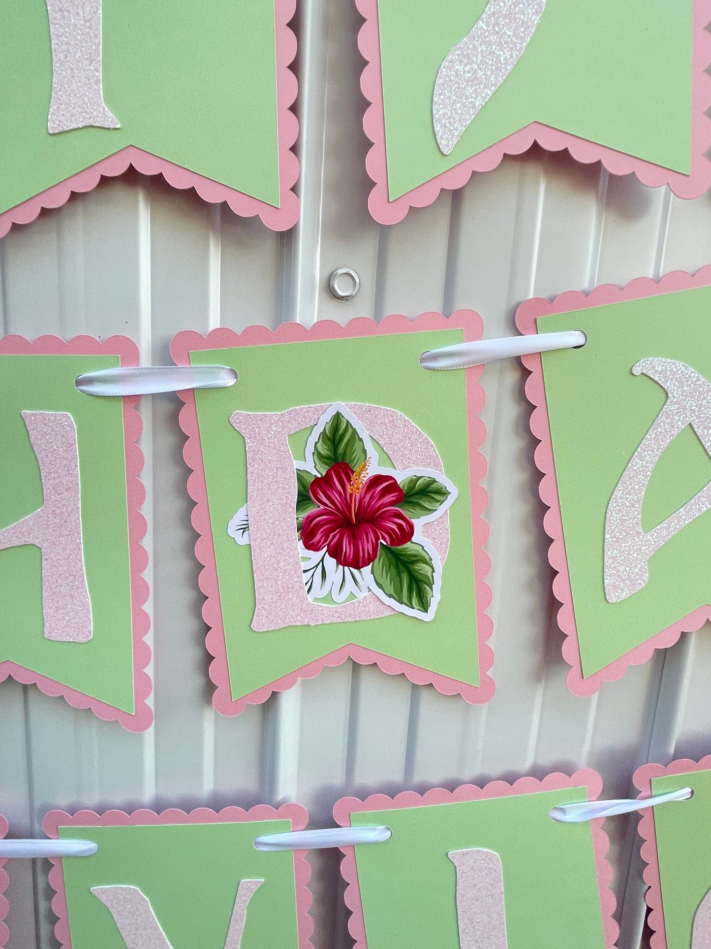 Baby Island Girl Happy Birthday Banner