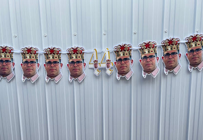 Banner de cumpleaños personalizado con cabeza, banner de cumpleaños con foto, banner de cara, banner de cumpleaños personalizado