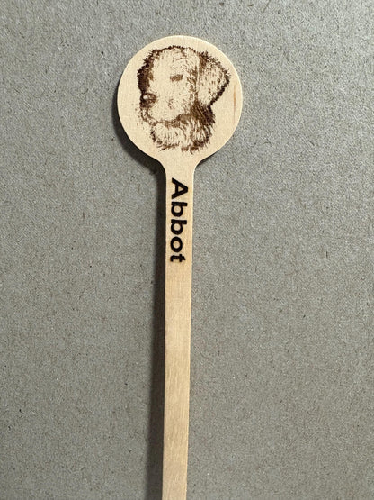 Custom Wooden Drink Stirrers – Eco-Friendly Engraved Cocktail Sticks – Sets of 25, 50, 100+